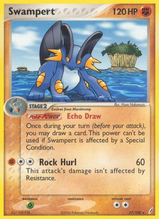Image of Swampert 027/100  Crystal Guardians - Rare