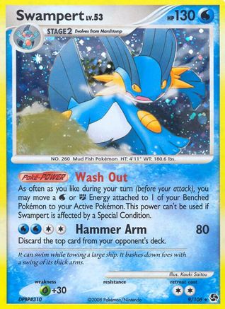 Image of Swampert 009  - Reverse Holofoil Great Encounters - Holo Rare