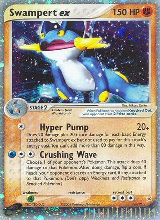 Image of Swampert ex 095  - Holofoil Team Magma vs Team Aqua - Ultra Rare