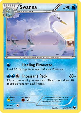 Image of Swanna 036  Dark Explorers - Rare