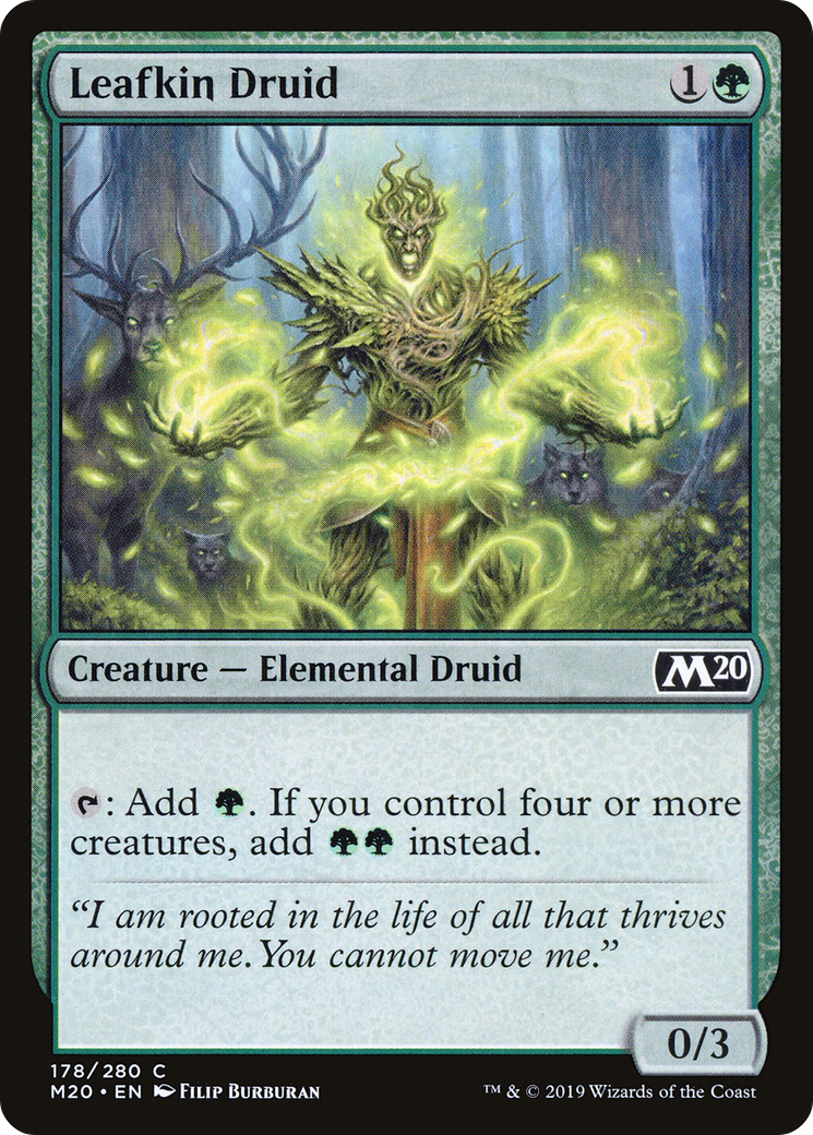 Image of Leafkin Druid (M20-178) - Core Set 2020 Foil