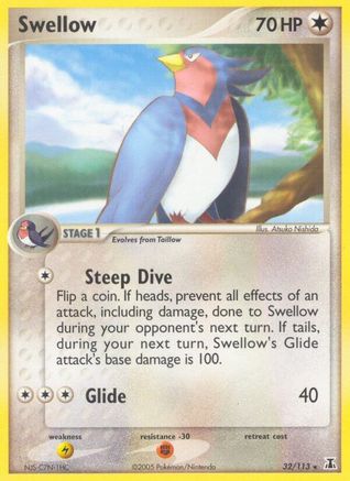 Image of Swellow 032  - Reverse Holofoil Delta Species - Rare