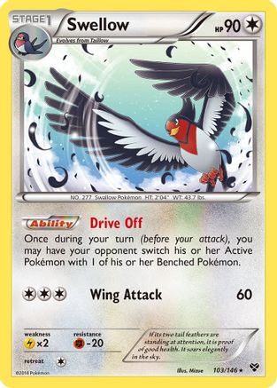 Image of Swellow 103  - Reverse Holofoil XY Base Set - Rare