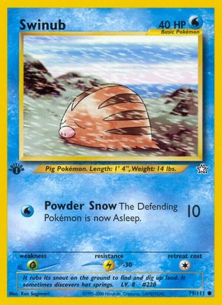 Image of Swinub 079/111  - 1st Edition Neo Genesis - Common