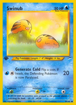 Image of Swinub 084/105  - Unlimited Neo Destiny - Common