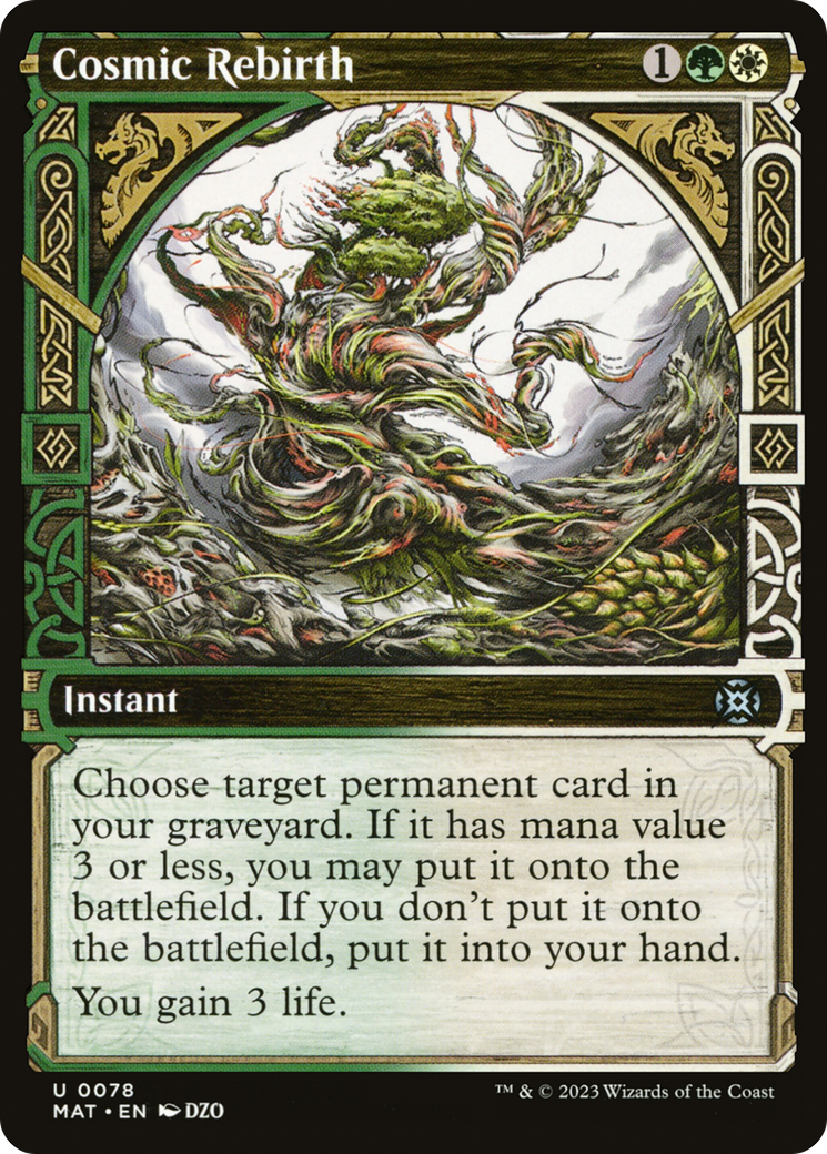 Image of Cosmic Rebirth (Showcase) (MAT-078) - March of the Machine: The Aftermath: (Showcase) Foil