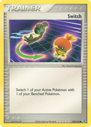Image of Switch 102/112  FireRed & LeafGreen - Common