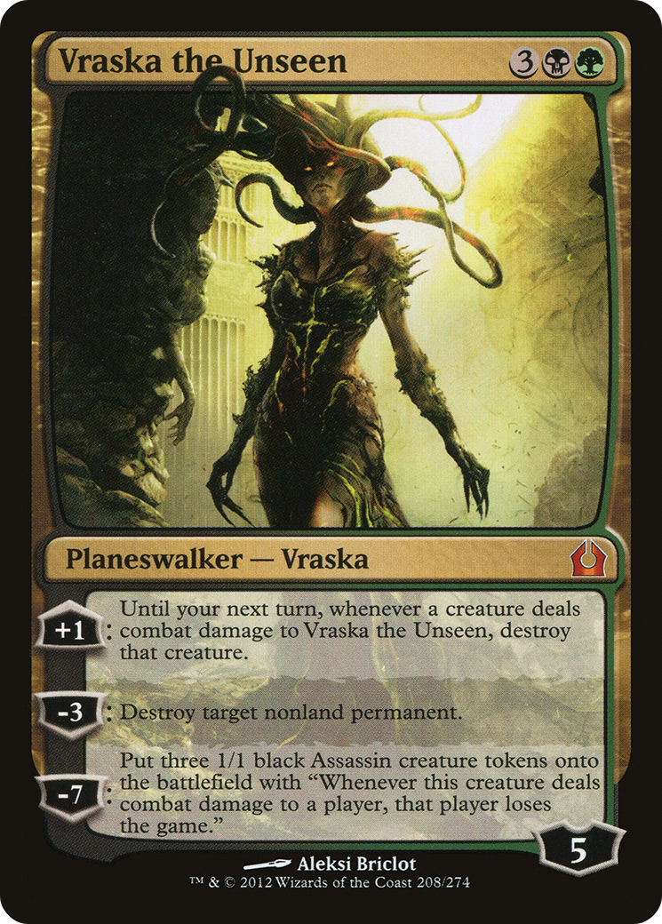 Image of Vraska the Unseen (RTR-208) - Return to Ravnica Foil
