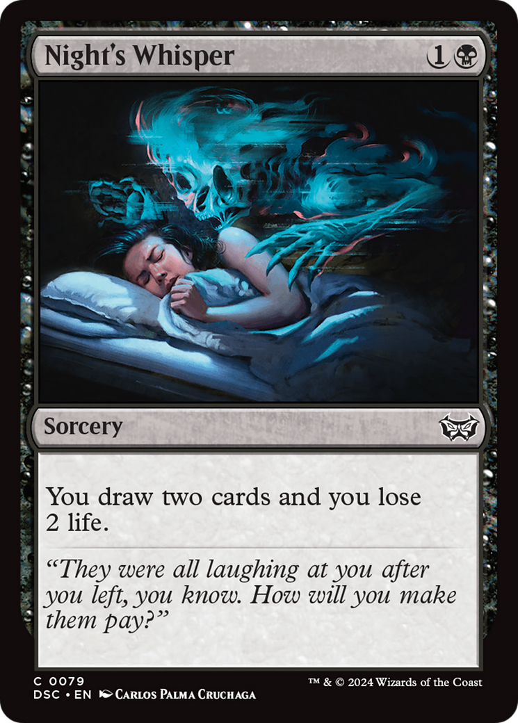 Image of Night's Whisper (DSC-079) - Duskmourn: House of Horror Commander