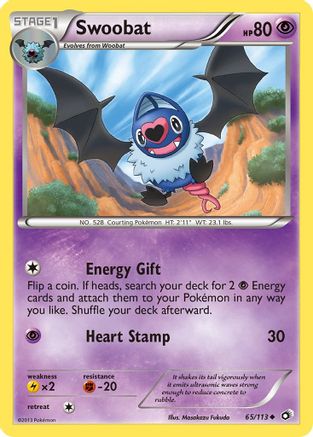 Image of Swoobat 065  Legendary Treasures - Uncommon