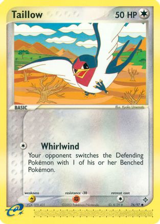 Image of Taillow 076/97  Dragon - Common