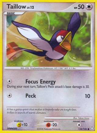 Image of Taillow 124  Legends Awakened - Common