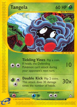 Image of Tangela 112  Aquapolis - Common