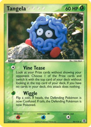 Image of Tangela 030  - Reverse Holofoil FireRed & LeafGreen - Rare