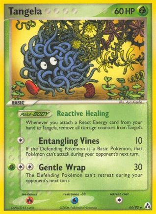 Image of Tangela 044  - Reverse Holofoil Legend Maker - Uncommon
