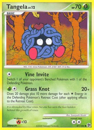 Image of Tangela 087  - Reverse Holofoil Great Encounters - Common