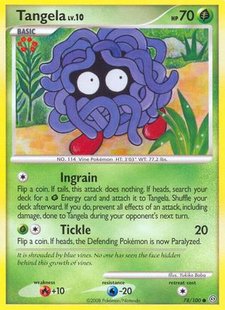 Image of Tangela 078  - Reverse Holofoil Stormfront - Common