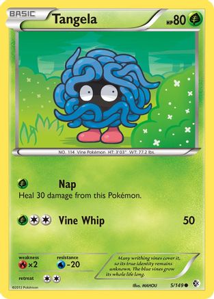 Image of Tangela 005  - Reverse Holofoil Boundaries Crossed - Common