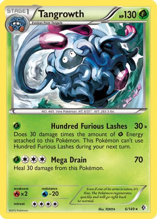 Image of Tangrowth 006  - Reverse Holofoil Boundaries Crossed - Holo Rare