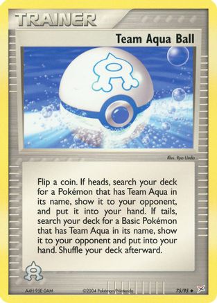 Image of Team Aqua Ball 075  - Reverse Holofoil Team Magma vs Team Aqua - Uncommon