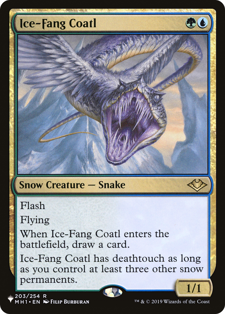 Image of Ice-Fang Coatl (LIST-MH1-203) - The List