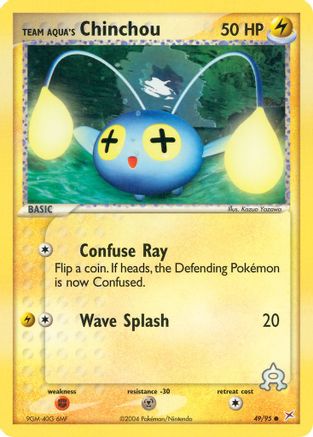 Image of Team Aqua's Chinchou 049  - Reverse Holofoil Team Magma vs Team Aqua - Common