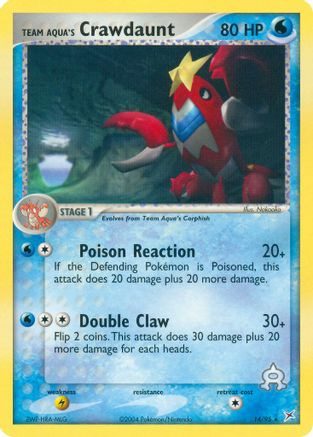 Image of Team Aqua's Crawdaunt 014/95  Team Magma vs Team Aqua - Rare
