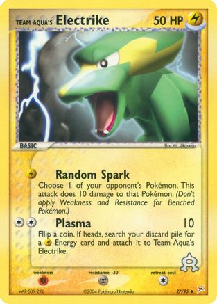 Image of Team Aqua's Electrike 027/95  Team Magma vs Team Aqua - Uncommon