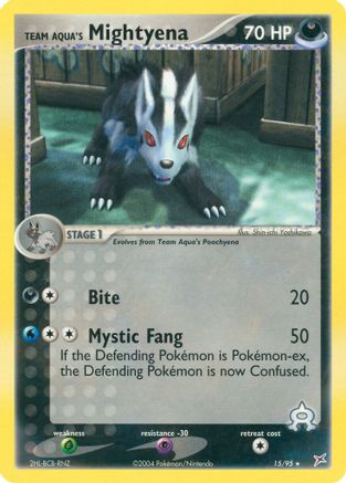 Image of Team Aqua's Mightyena 015/95  Team Magma vs Team Aqua - Rare