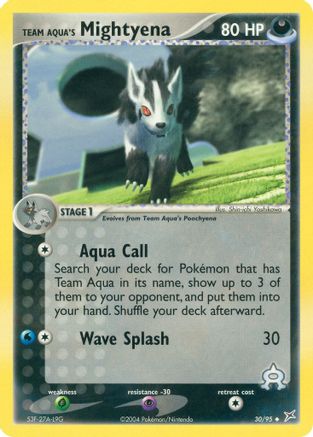 Image of Team Aqua's Mightyena 030/95  Team Magma vs Team Aqua - Uncommon