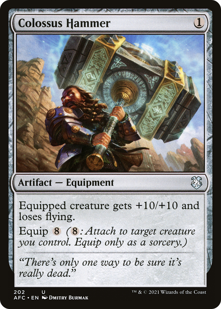 Image of Colossus Hammer (AFC-202) - Forgotten Realms Commander