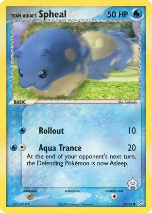 Image of Team Aqua's Spheal - 57/95/95  Team Magma vs Team Aqua - Common