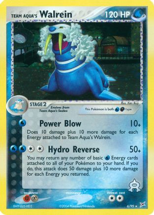 Image of Team Aqua's Walrein 006/95  - Holofoil Team Magma vs Team Aqua - Holo Rare