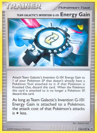 Image of Team Galactic's Invention G-101 Energy Gain 116/127  Platinum - Uncommon