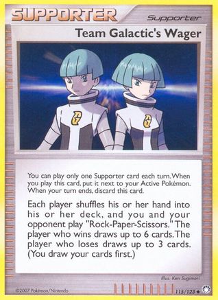 Image of Team Galactic's Wager 115/123  Mysterious Treasures - Uncommon