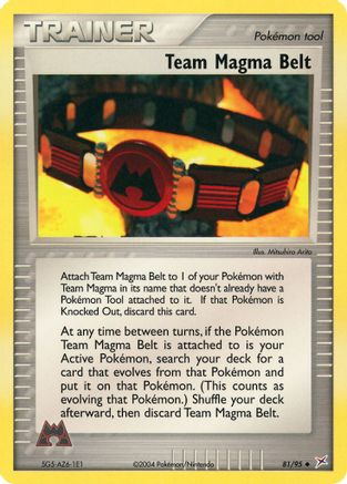 Image of Team Magma Belt 081  - Reverse Holofoil Team Magma vs Team Aqua - Uncommon