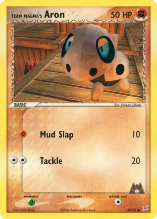 Image of Team Magma's Aron 058/95  Team Magma vs Team Aqua - Common