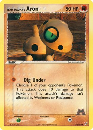 Image of Team Magma's Aron 059/95  Team Magma vs Team Aqua - Common