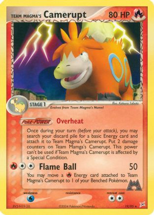 Image of Team Magma's Camerupt 019  Team Magma vs Team Aqua - Rare