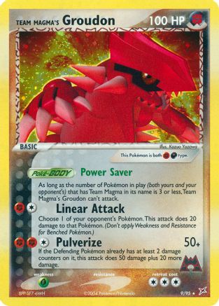 Image of Team Magma's Groudon 009  - Reverse Holofoil Team Magma vs Team Aqua - Holo Rare