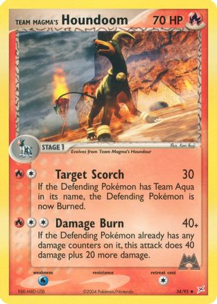 Image of Team Magma's Houndoom 034/95  Team Magma vs Team Aqua - Uncommon