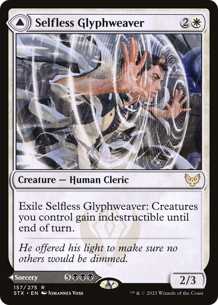 Image of Selfless Glyphweaver (STX-157) - Strixhaven: School of Mages Foil