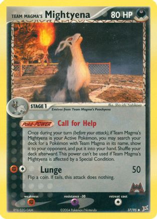 Image of Team Magma's Mightyena 037/95  - Reverse Holofoil Team Magma vs Team Aqua - Uncommon