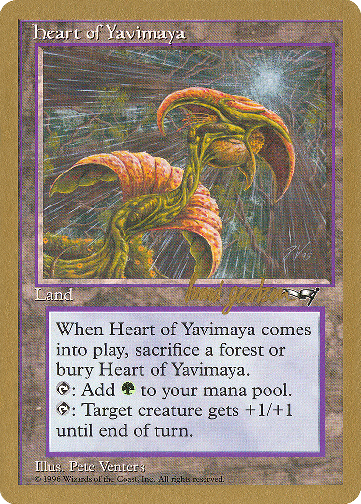 Image of Heart of Yavimaya - 1997 Svend Geertsen (ALL) (WCD-) - World Championship Decks 1997
