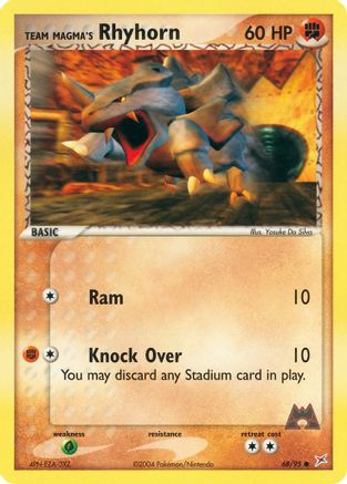 Image of Team Magma's Rhyhorn 068/95  Team Magma vs Team Aqua - Common