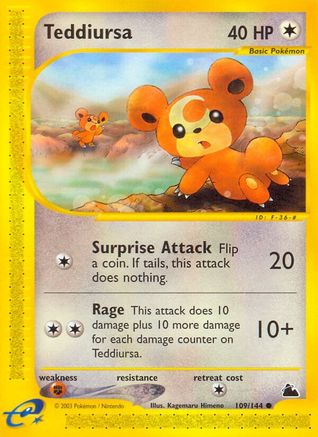 Image of Teddiursa 109  Skyridge - Common