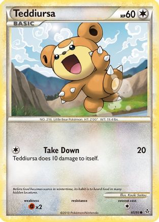 Image of Teddiursa 065  Unleashed - Common