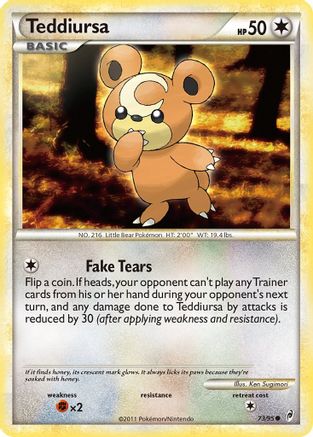 Image of Teddiursa 073  Call of Legends - Common