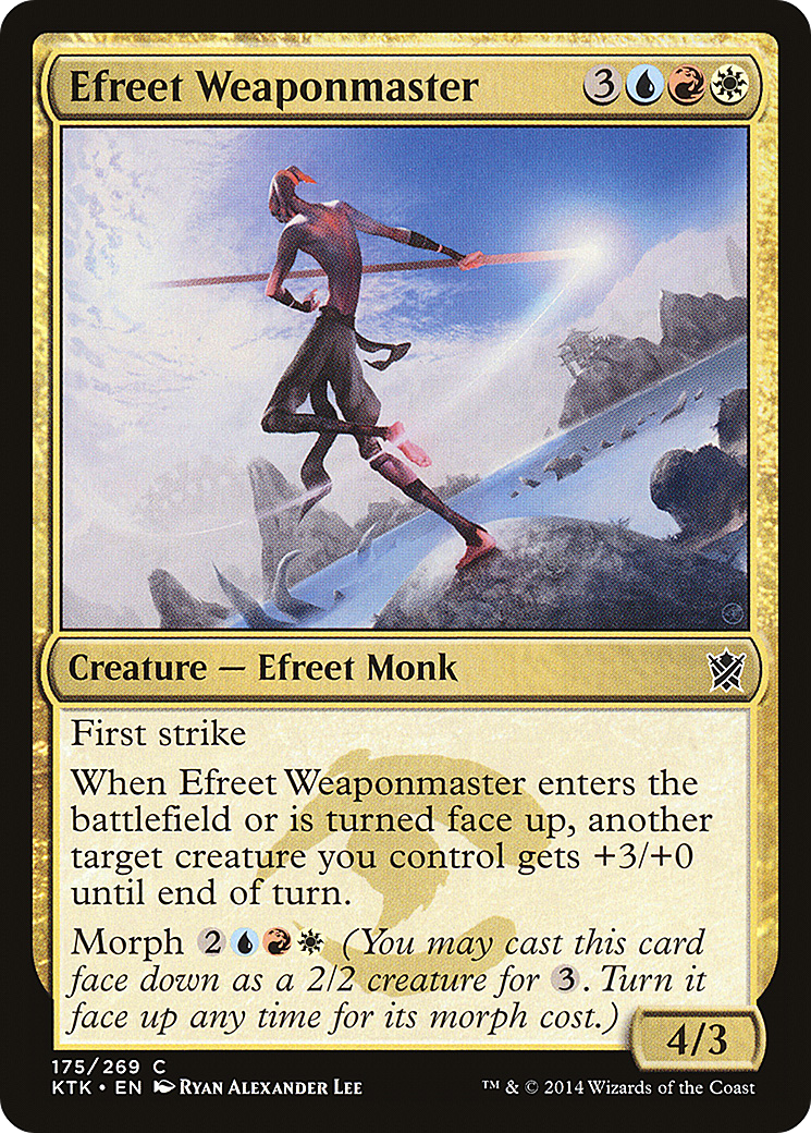 Image of Efreet Weaponmaster (KTK-175) - Khans of Tarkir