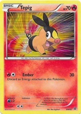 Image of Tepig (BW02) BW02  - Holofoil Black and White Promos - Holo Rare